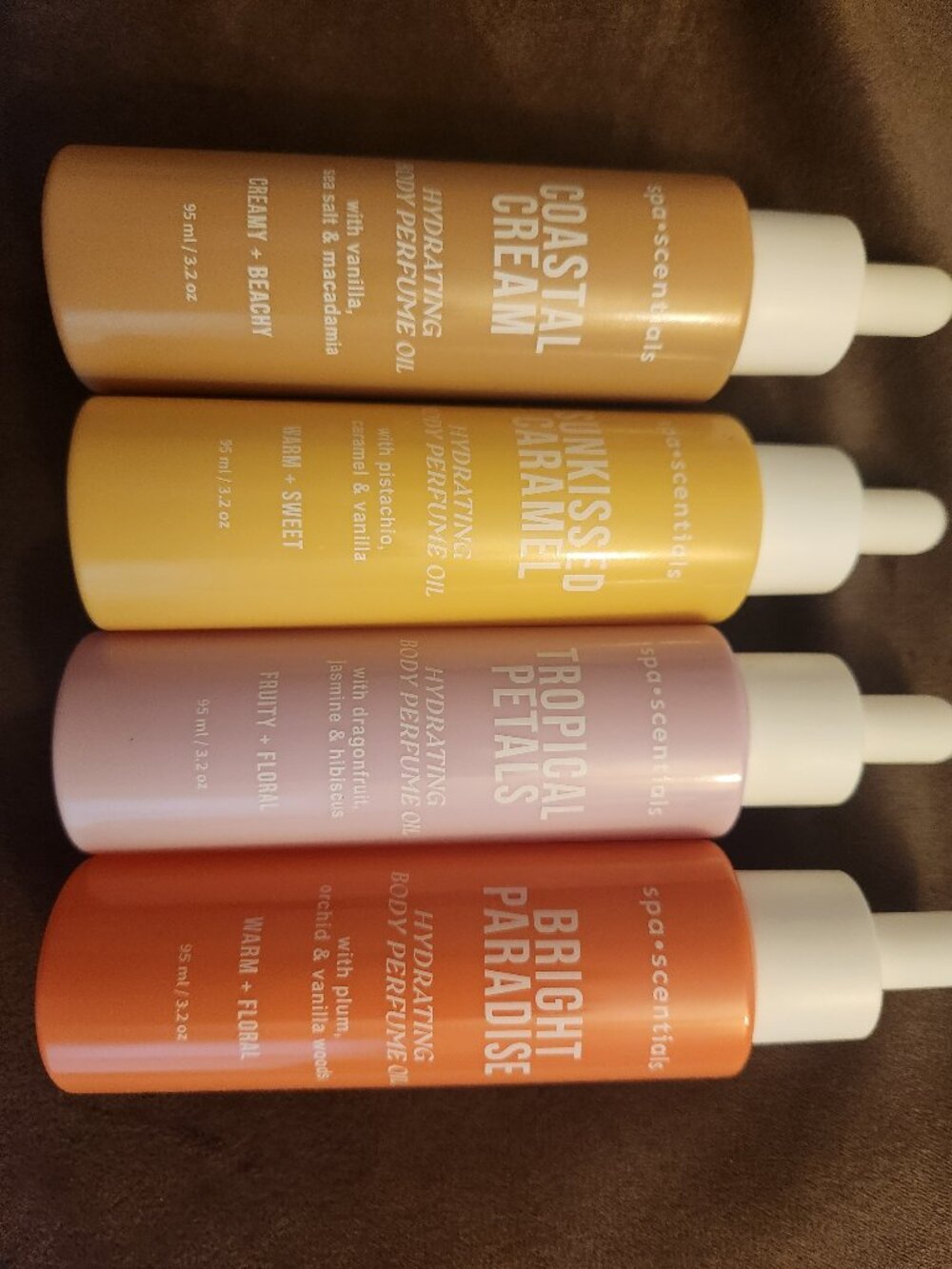 Spa•Scentials Perfumed Body Oils SpaScentials Set of 4